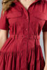 Imagen de Vestido Camisero Tapas Bolsillo, Falda Asimetrica (Exclusivo Pagina)