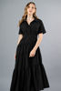 Imagen de Vestido Camisero Tapas Bolsillo, Falda Asimetrica (Exclusivo Pagina)