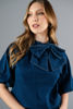 Imagen de Blusa Denim, Lazo Cuello