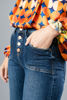 Imagen de High Rise-Crop Wide-Button Up Jeans