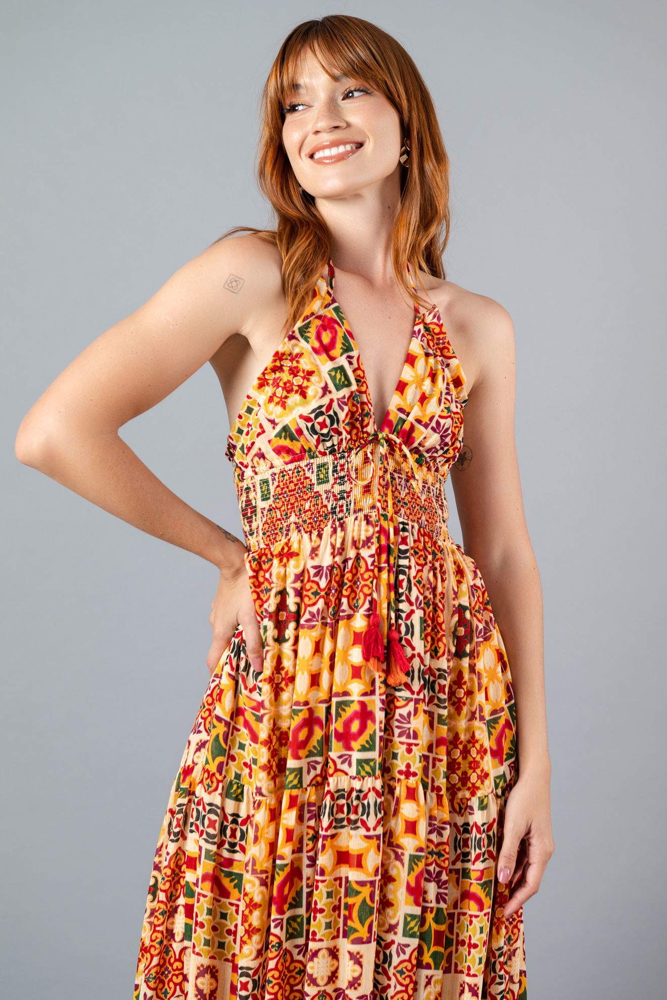 Imagen de Vestido Halter Estampado