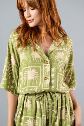 Imagen de Set Short En Lino Estampado    (Exclusivo Pagina)