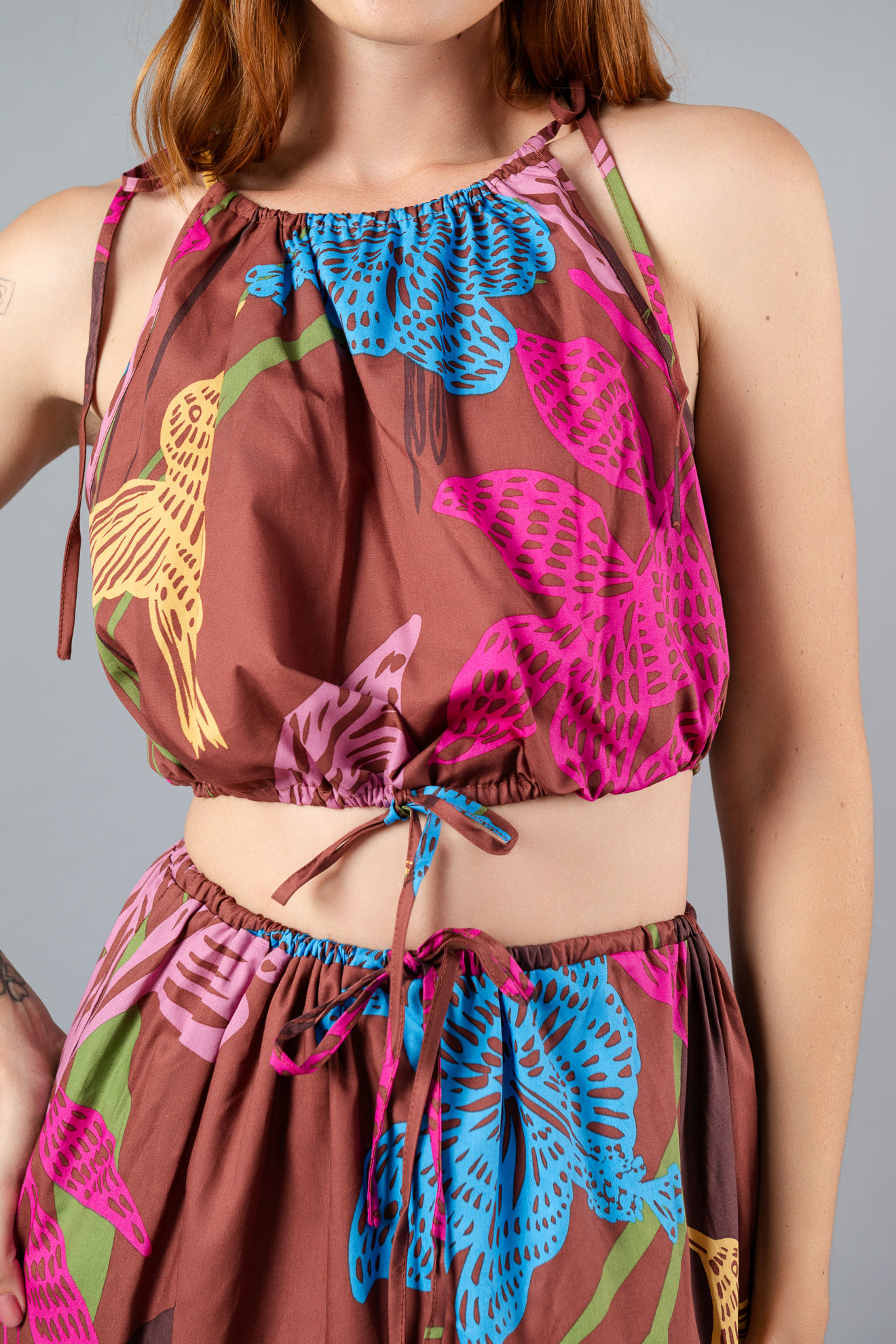Imagen de Set Falda Y Crop Top En Rayon    ( Exclusiva Pagina)