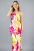 Imagen de Vestido Straple En Satin,Print Floral