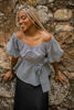 Imagen de Blusa En Cuadros Off Shoulder     (Exclusiva Pagina)