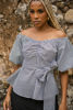 Imagen de Blusa En Cuadros Off Shoulder     (Exclusiva Pagina)