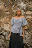 Imagen de Blusa En Cuadros Off Shoulder     (Exclusiva Pagina)