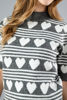 Imagen de Sweater Cuello Alto Print Corazones