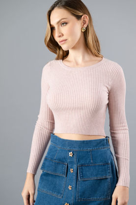 Imagen de Crop Top Tejido Manga Larga    (ExclusivoPagina)