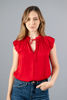 Imagen de Blusa Cuello Chino Vuelo Mangas