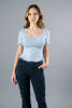 Imagen de Blusa Tejida Cuello  Cuadrado    (Exclusiva Pagina)