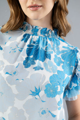 Imagen de Blusa Estampada Cuello Alto       (Exclusiva Pagina)