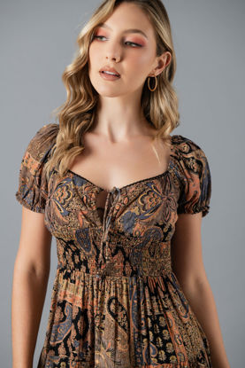 Imagen de Vestido En Rayon Estampado   (Esclusivo Pagina)