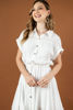 Imagen de Vestido Botones Cuello, Falda Campana    ( Exclusivo Pagina )