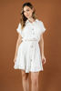 Imagen de Vestido Botones Cuello, Falda Campana    ( Exclusivo Pagina )