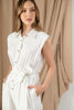 Imagen de Jumpsuit Rayas, Cuello Botones, Hombreras    ( Exclusivo Pagina)