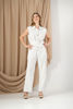 Imagen de Jumpsuit Rayas, Cuello Botones, Hombreras    ( Exclusivo Pagina)