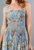 Imagen de Vestido En Rayon Estampado, Blusa Nido Abeja   ( Exclusivo Pagina)