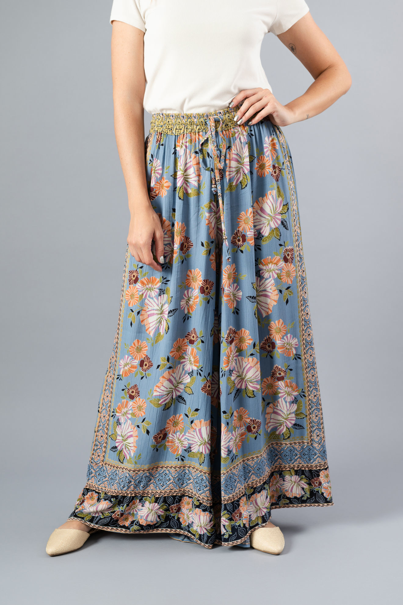 Imagen de Pantalon En Rayon Estampado      ( Exclusivo Pagina)