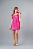 Imagen de Vestido En Jacquard Tirantes Lazo Satin   (Exclusivo Pagina)