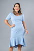 Imagen de Vestido Cuello Redondo, Manga Corta   ( Exclusivo Pagina)