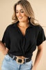 Imagen de Blusa En Rayon Con Cuello, Nudo EN Cintura   ( Exclusiva Pagina)