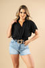 Imagen de Blusa En Rayon Con Cuello, Nudo EN Cintura   ( Exclusiva Pagina)
