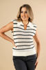 Imagen de Blusa tejida Rayas Con Hombreras