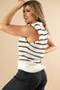 Imagen de Blusa tejida Rayas Con Hombreras