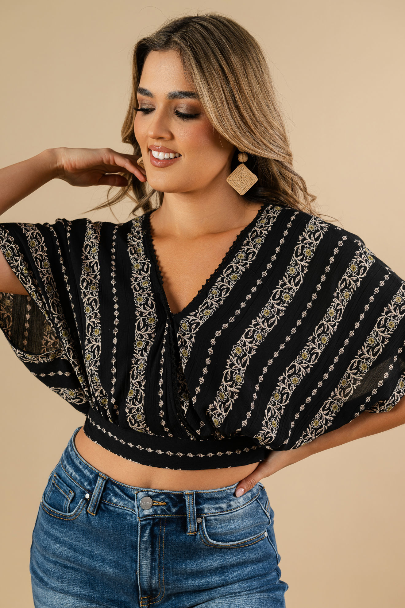 Imagen de Blusa En Rayon Cuello V    ( Exclusiva Pagina)