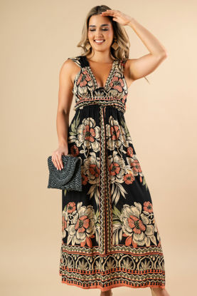 Imagen de Vestido En Rayon Estampado      ( Exclusivo Pagina)