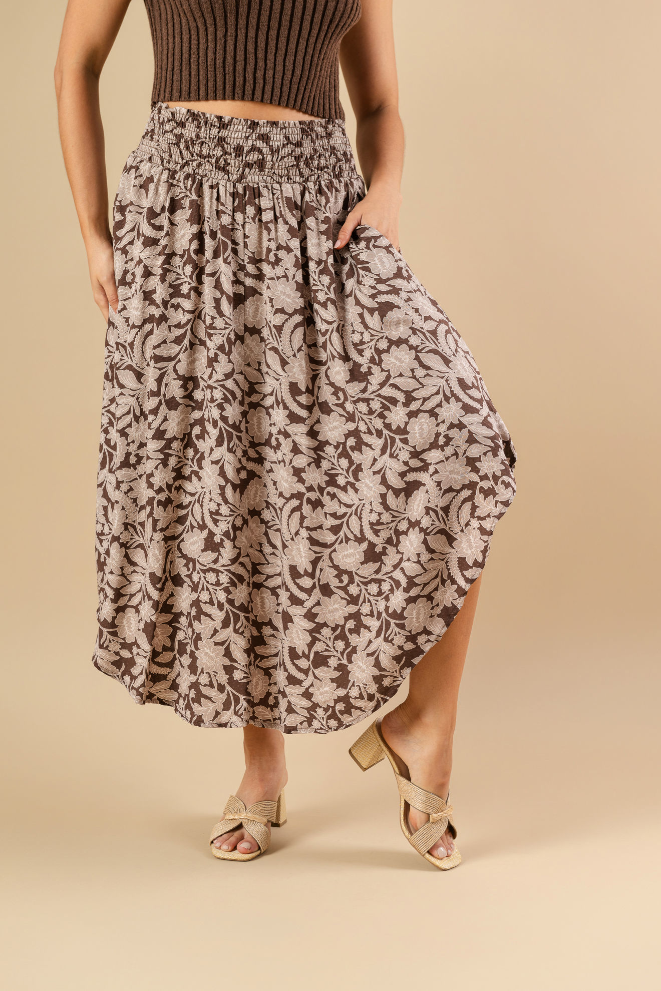 Imagen de Falda En Rayon Estampada       ( Exclusivo Pagina)