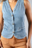 Imagen de Chaleco Denim Botones Dorados    ( Exclusiva Pagina)