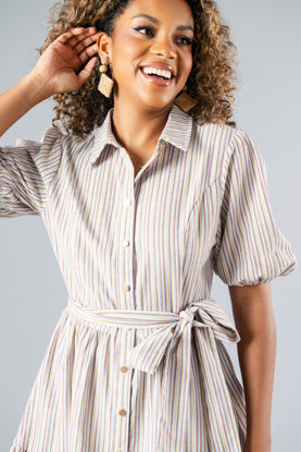Imagen de Vestido Camisero Rayas