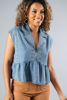 Imagen de Blusa Denim Estilo Peplum