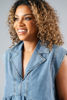 Imagen de Blusa Denim Estilo Peplum