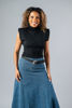 Imagen de Blusa Cuello Alto Con Hombreras