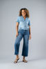 Imagen de Blusa En Denim Cuello Botones, Bolsillos