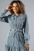 Imagen de Vestido En Denim Manga Larga