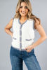 Imagen de Blusa Estilo Chaleco Contrate En Rayas