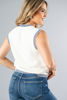 Imagen de Blusa Estilo Chaleco Contrate En Rayas