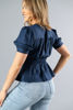 Imagen de Blusa Cuello V Manga Corta