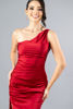 Imagen de Maxi Dress Satin Un Hombro, Abertura Falda