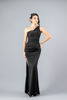 Imagen de Maxi Dress Satin Un Hombro, Abertura Falda