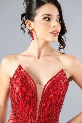 Imagen de Maxi Dress Straple Tull Piedreria