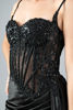 Imagen de Maxi Dress Estilo Corce, Blusa Encaje, Falda Satin