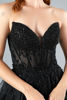 Imagen de Maxi Dress, Straple, Abalorios,  Falda Amplia En Tull