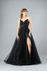 Imagen de Maxi Dress, Straple, Abalorios,  Falda Amplia En Tull