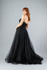 Imagen de Maxi Dress, Straple, Abalorios,  Falda Amplia En Tull