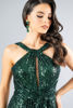 Imagen de Maxi Dress Halter Lentejuelas